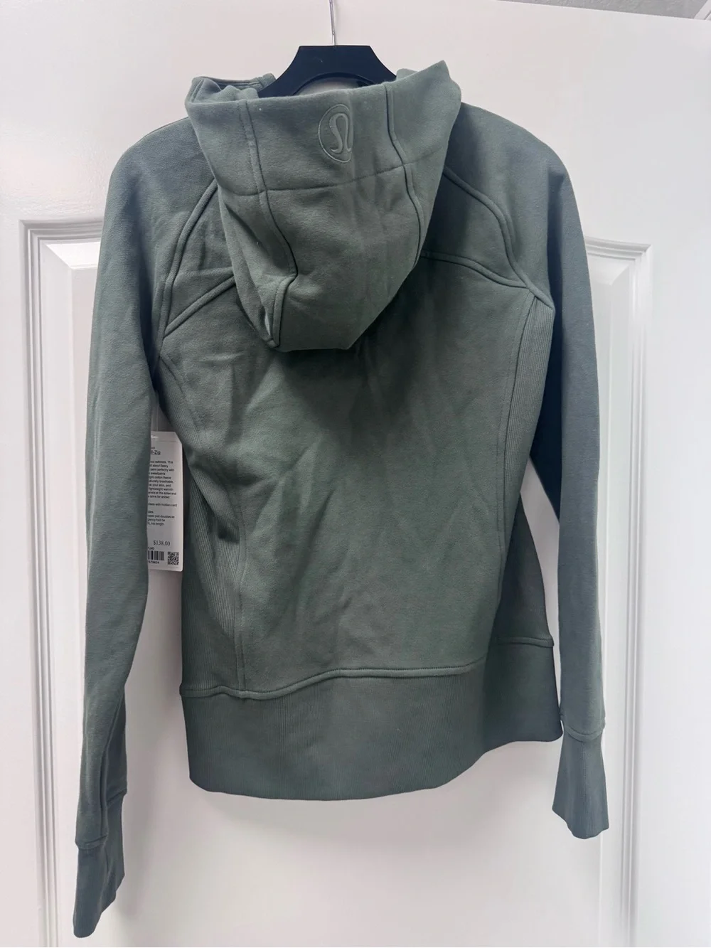 lululemon athletica Olive Green Full-Zip Hooded Sweater